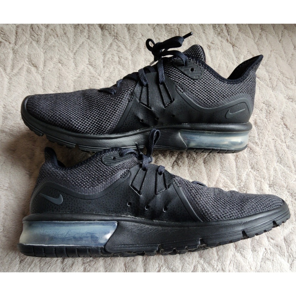 Nike Air Max Sequent 3 Mens Running Shoes Black Size 9.5